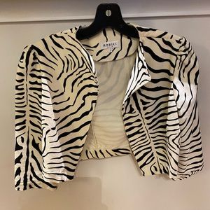 Horses Atelier Zebra Cropped Jacket, size 1, worn twice.